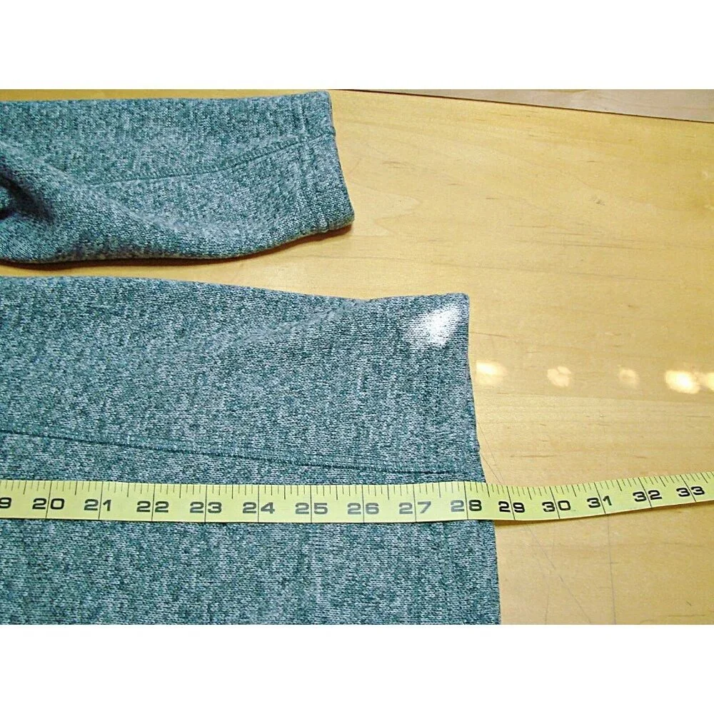 Eddie Bauer Mens Radiator Fleece Pullover 1/4-Zip Heather Blue Mock Neck Size XL